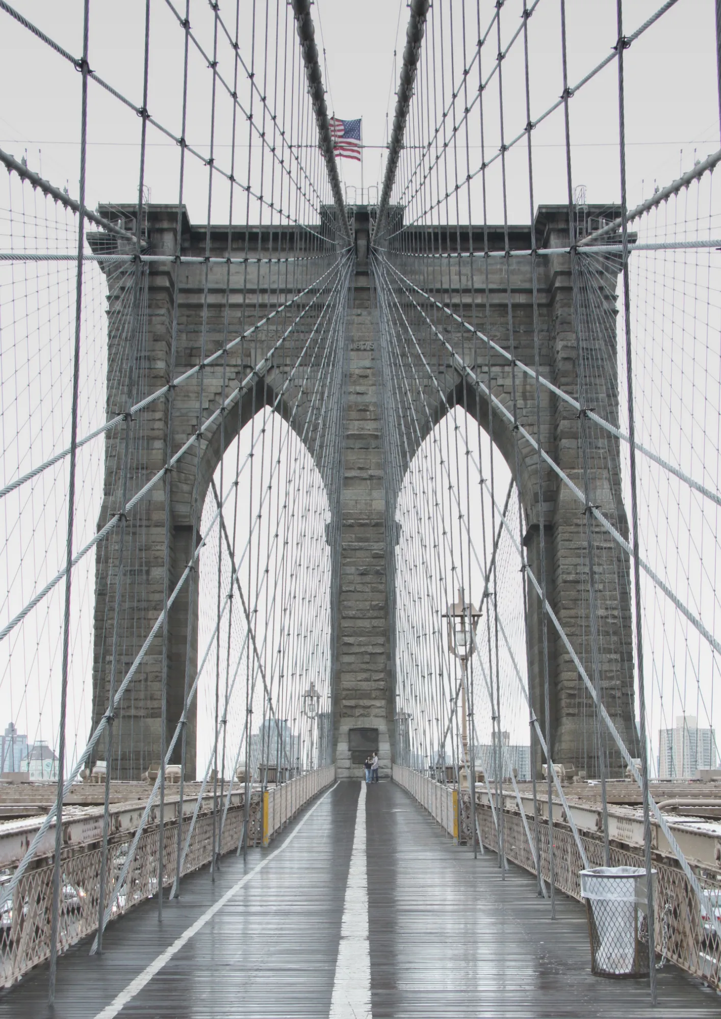 旅の写真集の表紙（ブルックリン橋）